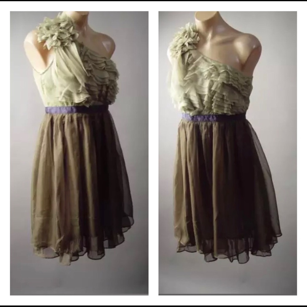 Final Sale One Shoulder Ruffled Dress